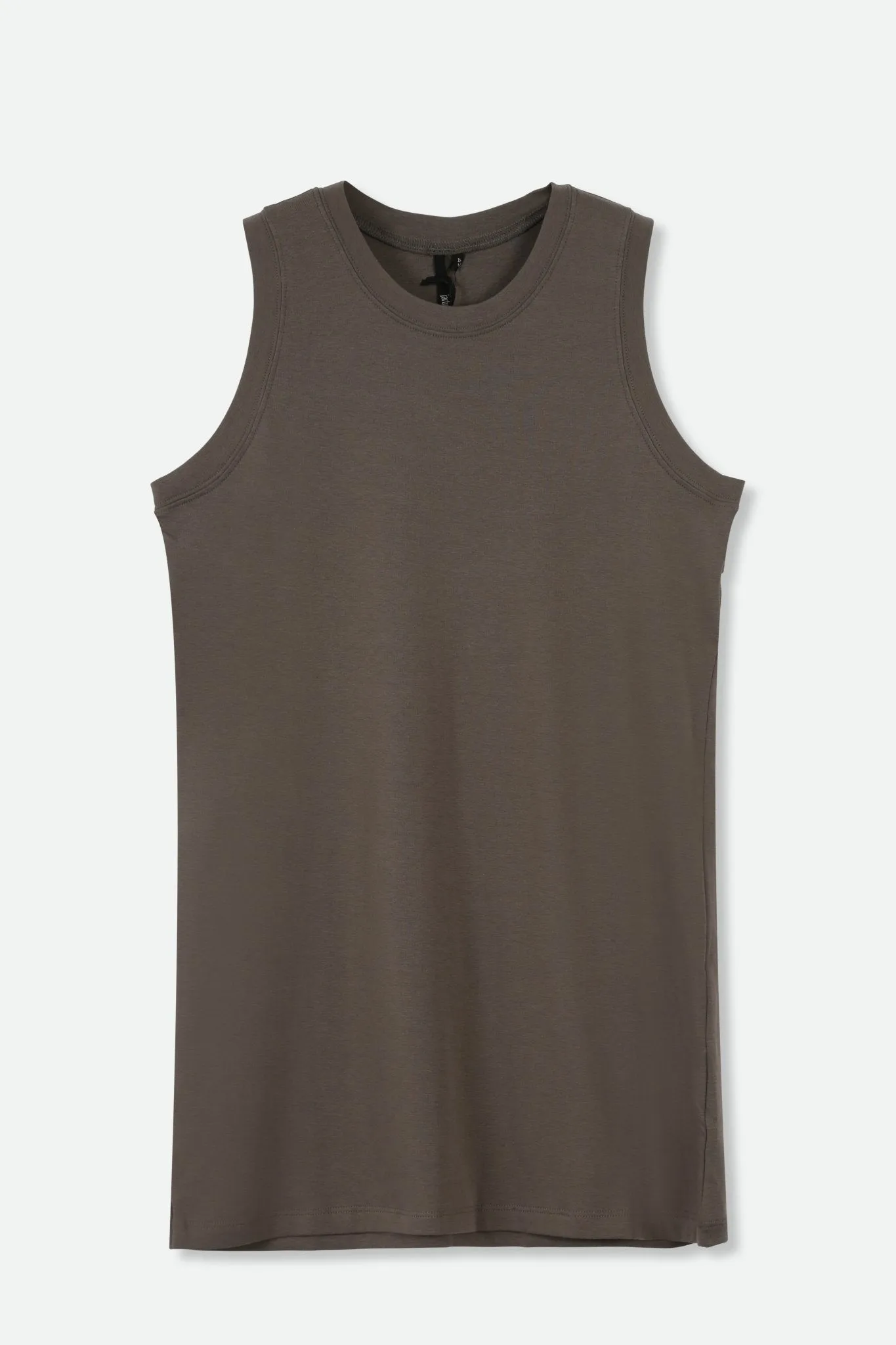 TUNIC LENGTH MUSCLE TANK IN PIMA COTTON STRETCH daily basic