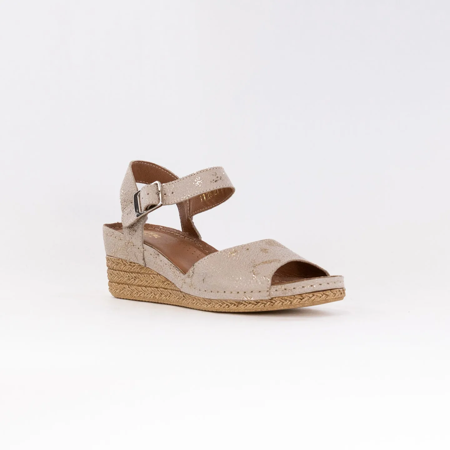 V Italia 1126-D98 (Women's) - Tan Metallic Leather Easy Wear