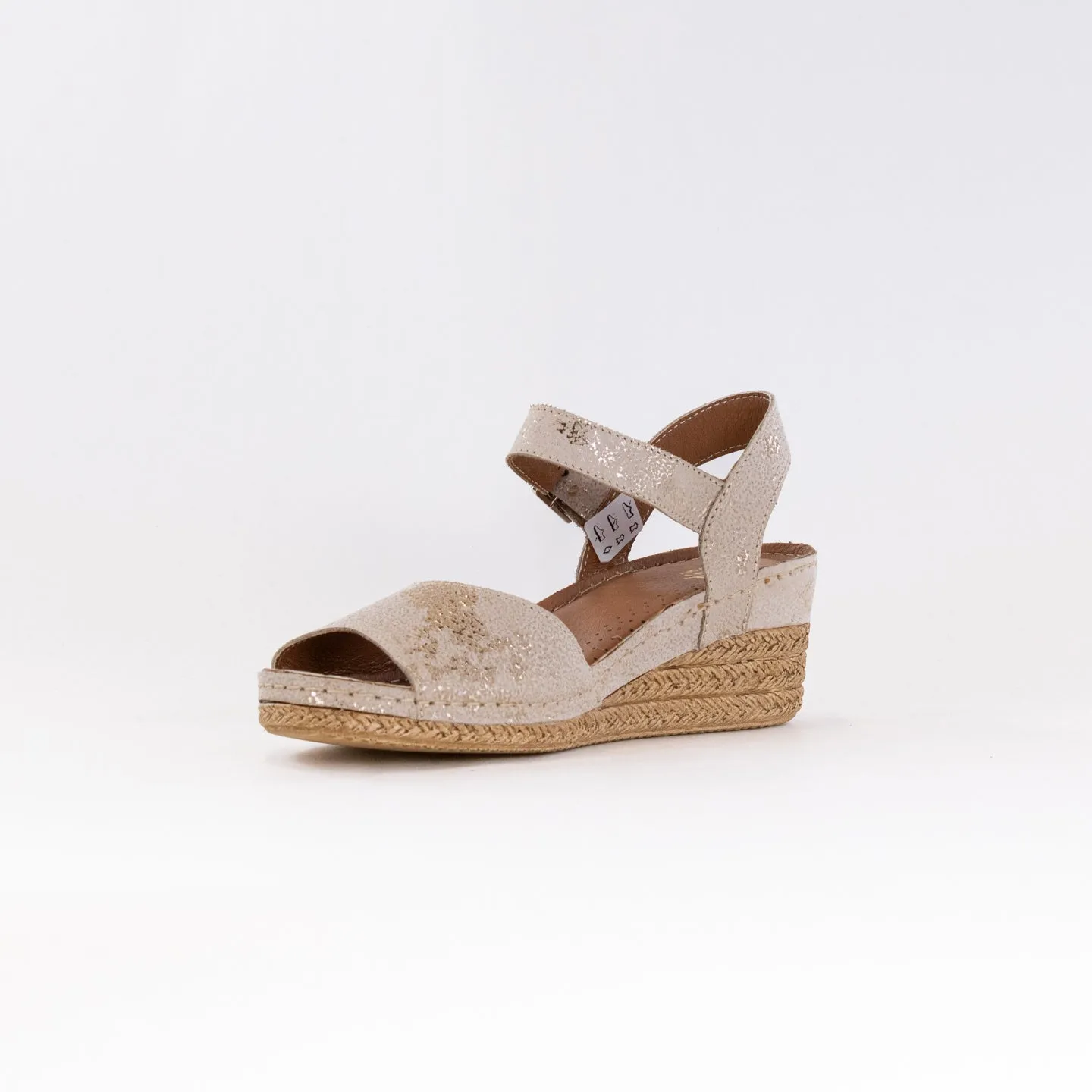 V Italia 1126-D98 (Women's) - Tan Metallic Leather Daily Feel