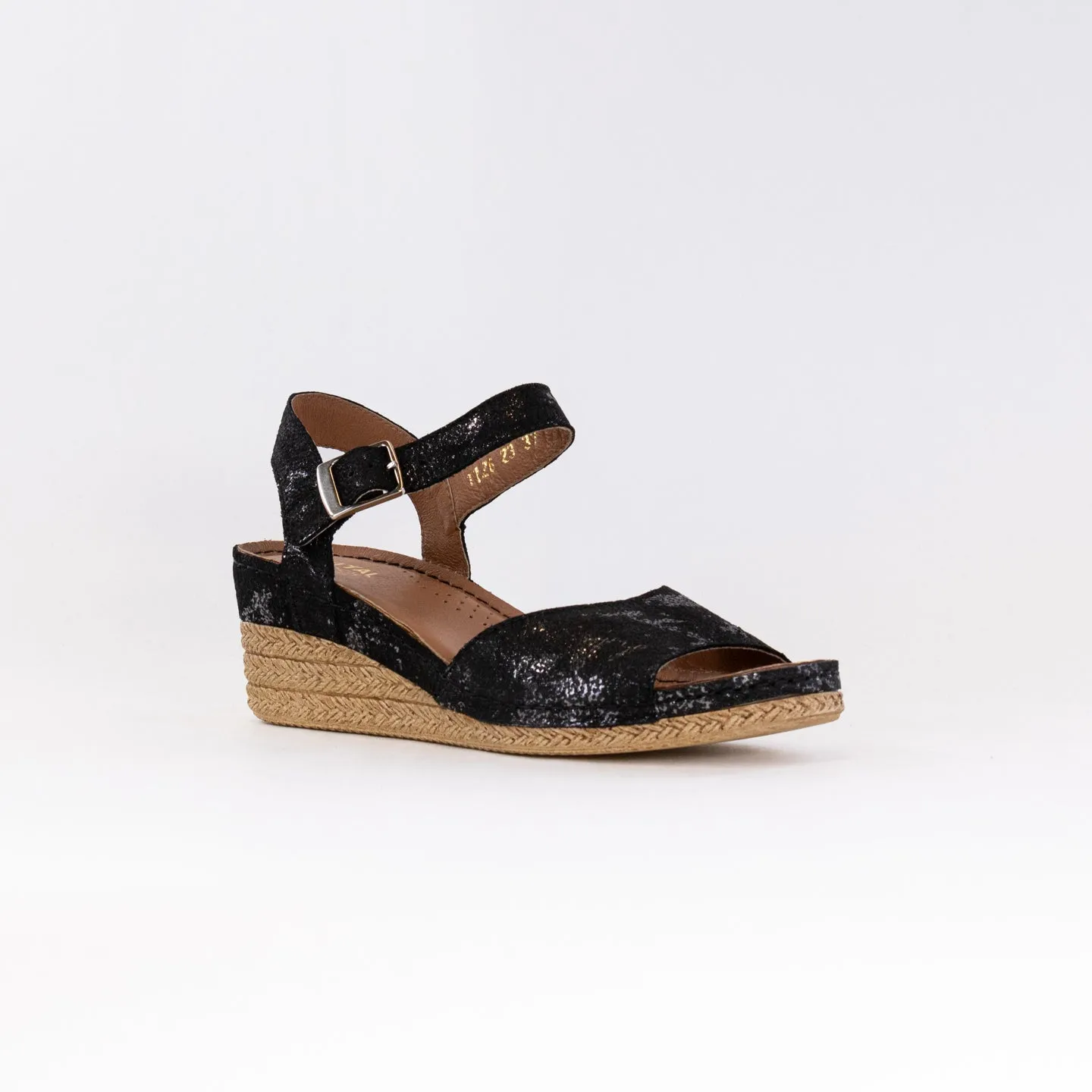 V Italia 1126-D99 (Women's) - Black Metallic Leather Sunset Hour