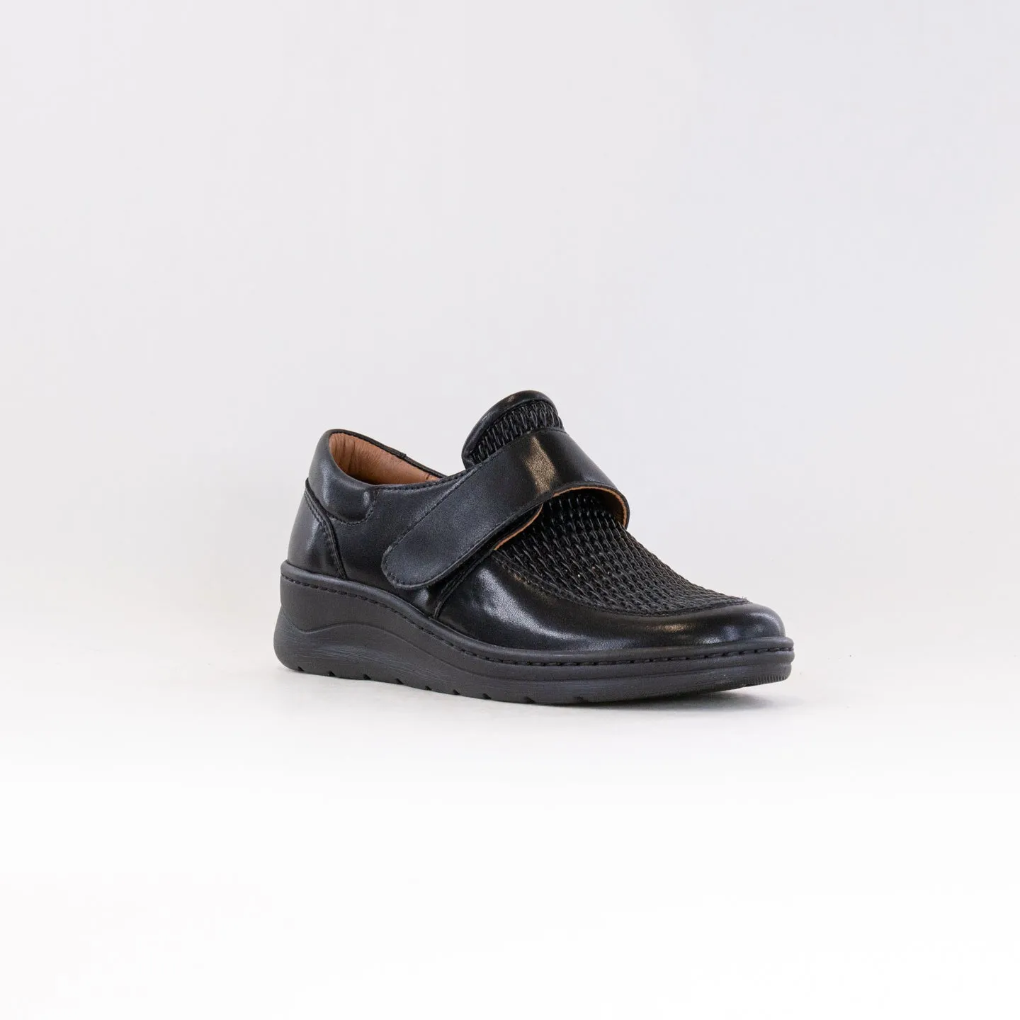 V-Italia 1219 (Women's) - Black Leather long run