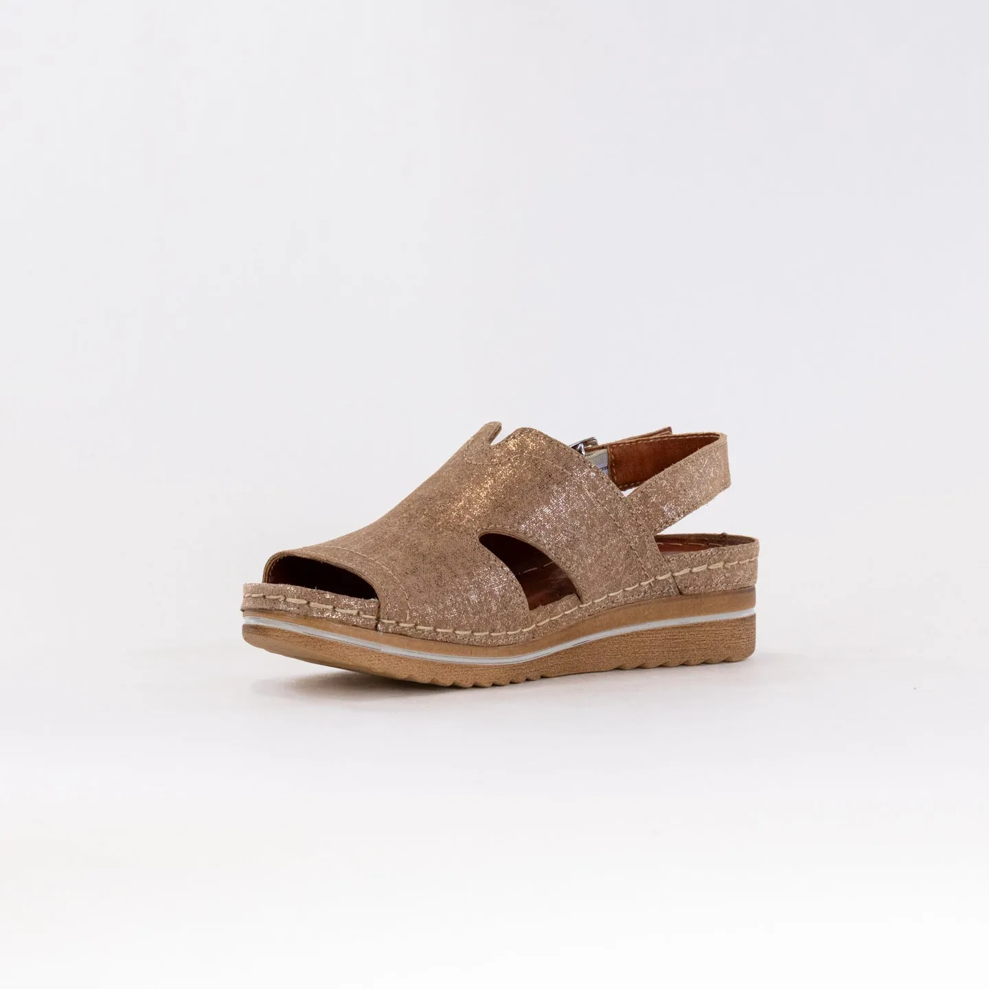 V Italia 967-25 (Women's) - Camel Metallic Leather Float Feel