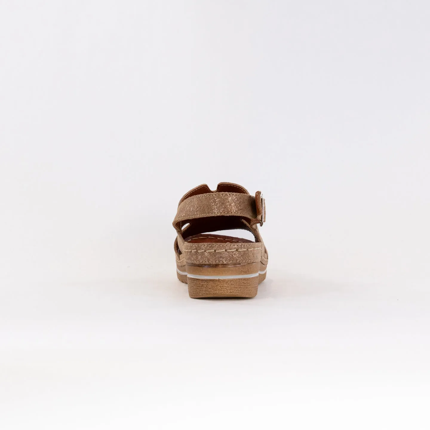 V Italia 967-25 (Women's) - Camel Metallic Leather Island Mood
