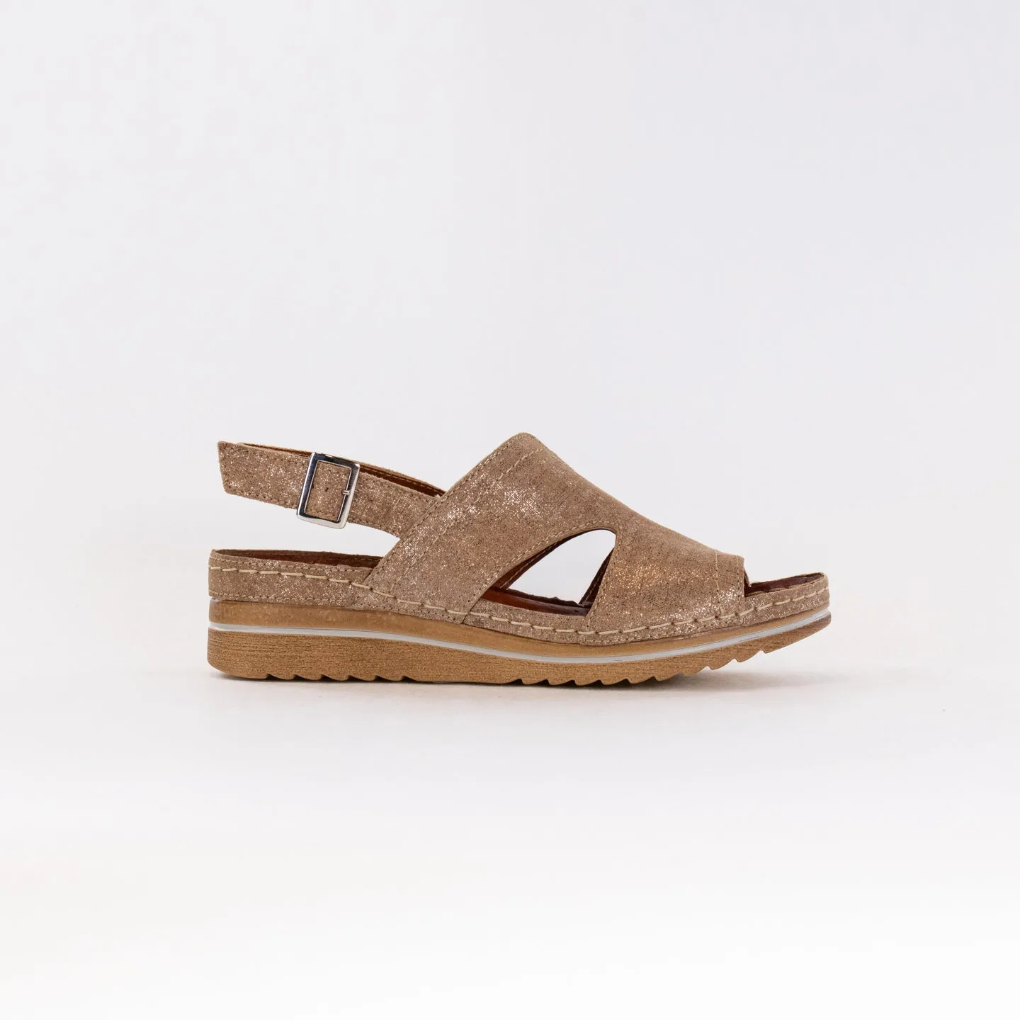 V Italia 967-25 (Women's) - Camel Metallic Leather Ease Mode