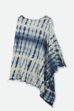 VARA IN HAND-DYED CASHMERE INDIGO JAPANESE SHIBORI bold pop VARA IN HAND-DYED CASHMERE INDIGO JAPANESE SHIBORI dream wear