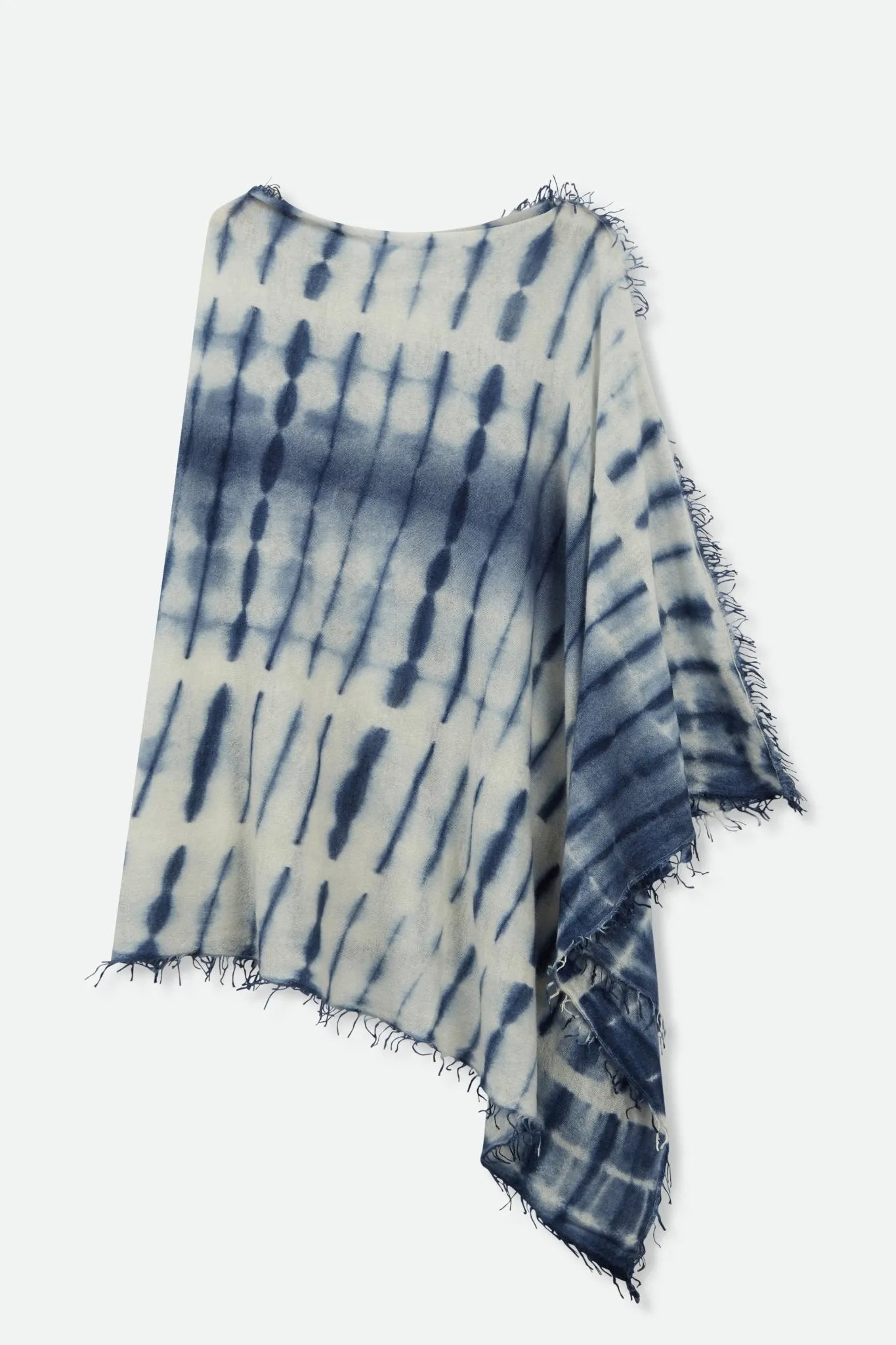 VARA IN HAND-DYED CASHMERE INDIGO JAPANESE SHIBORI dream wear
