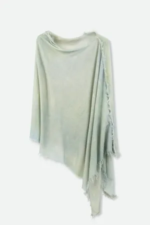 VARA IN HAND-DYED CASHMERE SEA GREEN fashion gift VARA IN HAND-DYED CASHMERE SEA GREEN moment warmth