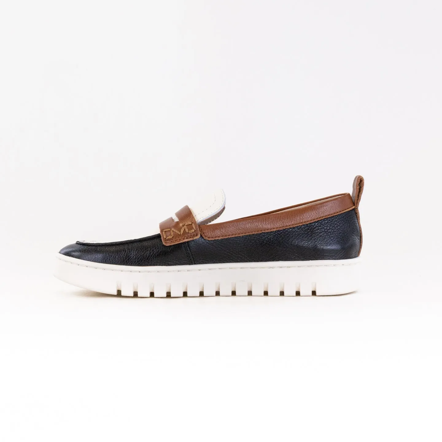 Vionic Uptown Loafer (Women's) - Black Multi Leather foot contour