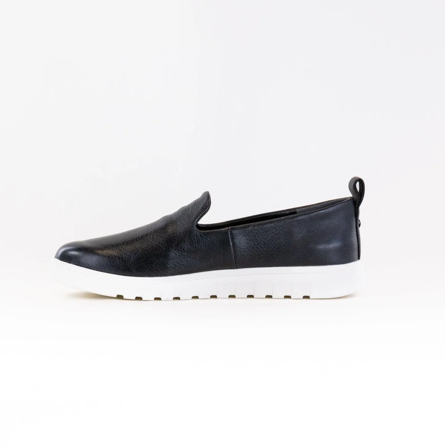 Vionic Uptown Willa Slip On Sneaker (Women's) - Black Leather deep sole