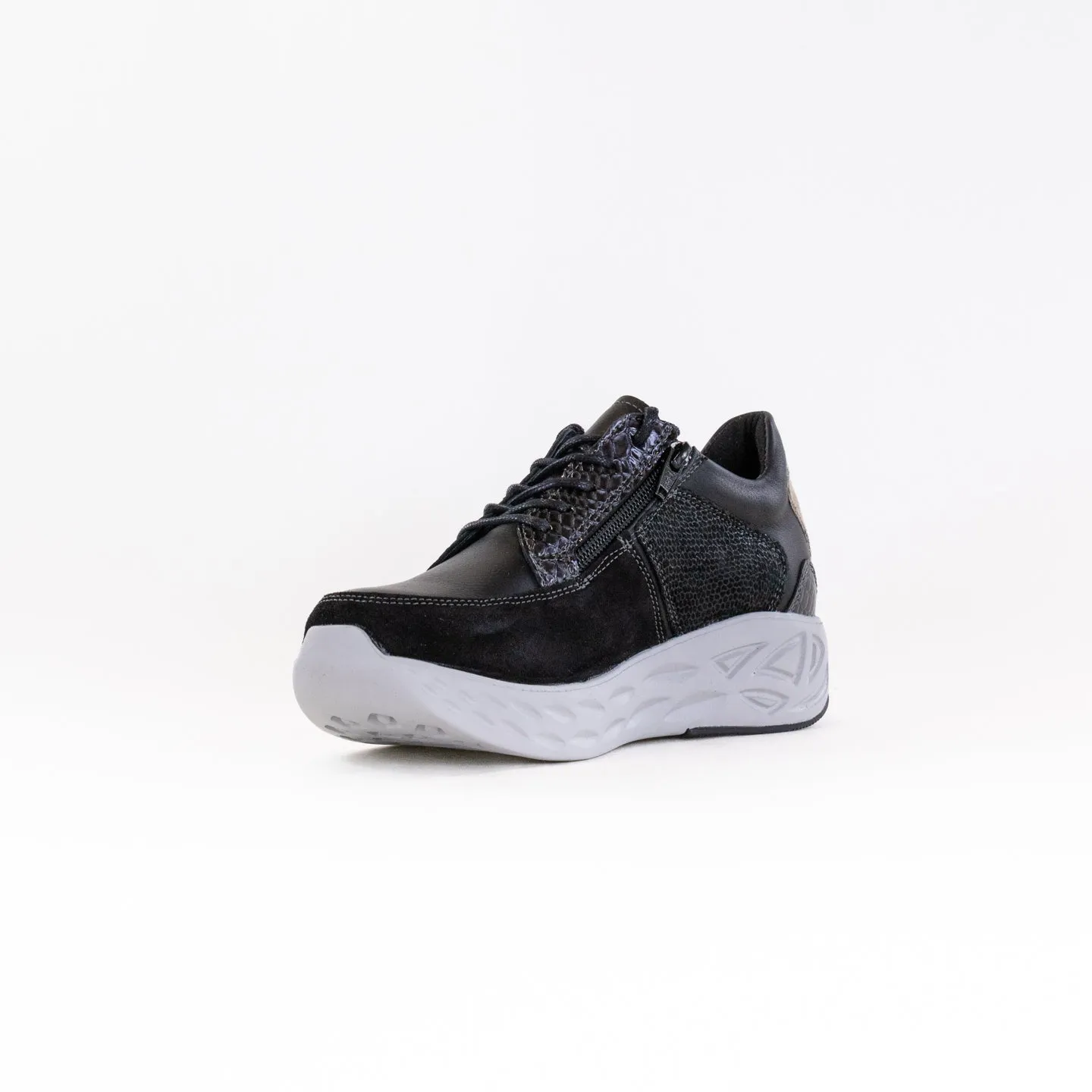 Wolky Bounce (Women's) - Black Combi Leather dry hike