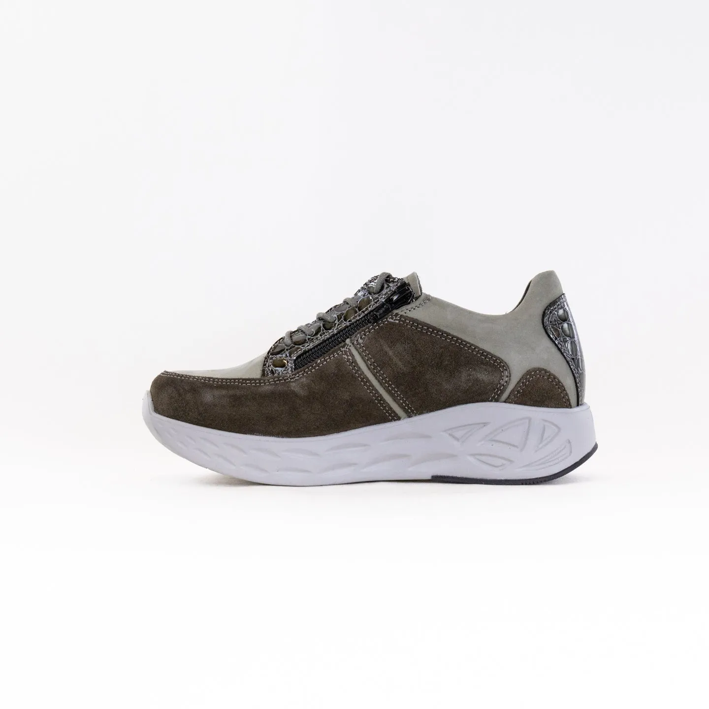 Wolky Bounce (Women's) - Grey Combi Leather smart grip