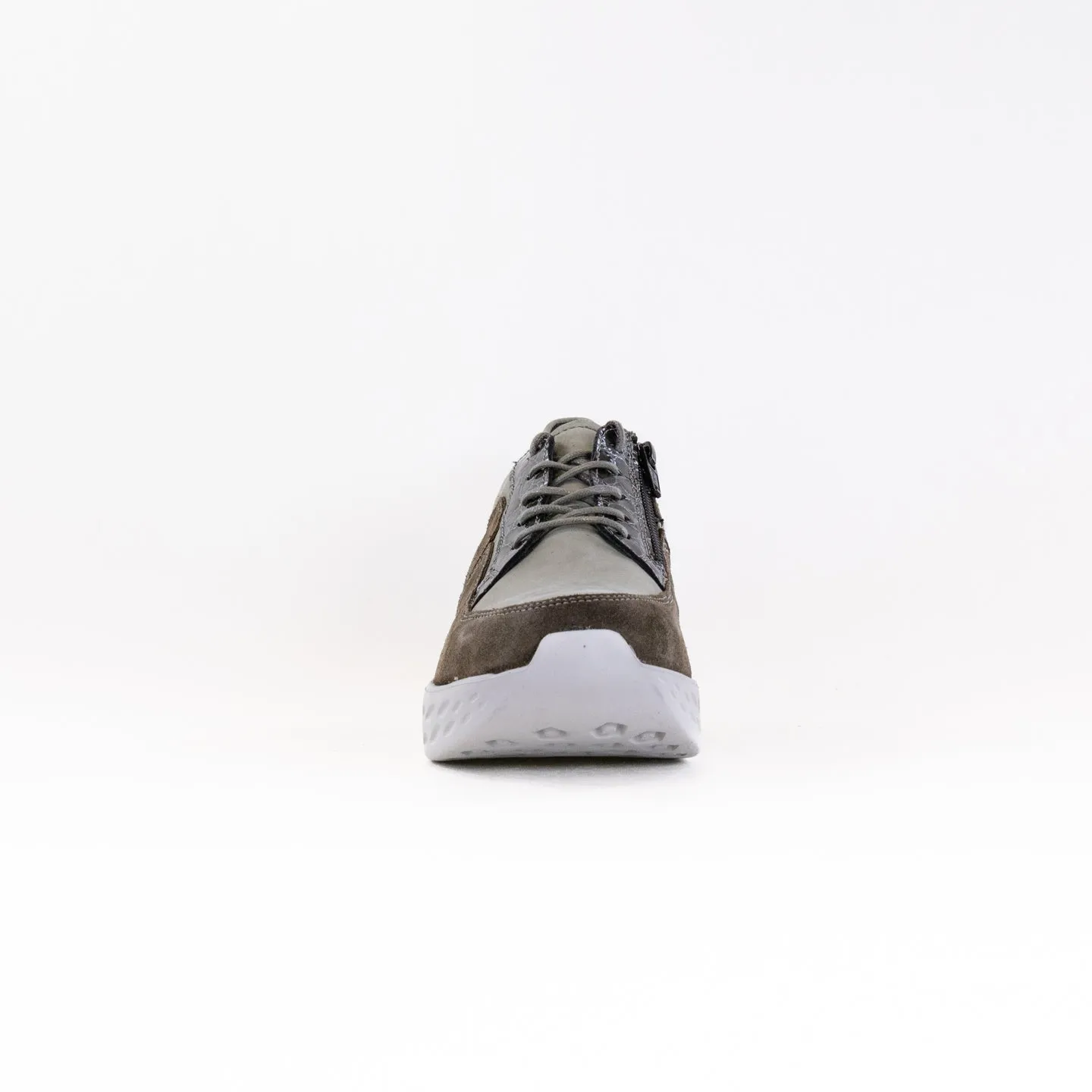 Wolky Bounce (Women's) - Grey Combi Leather secure lock