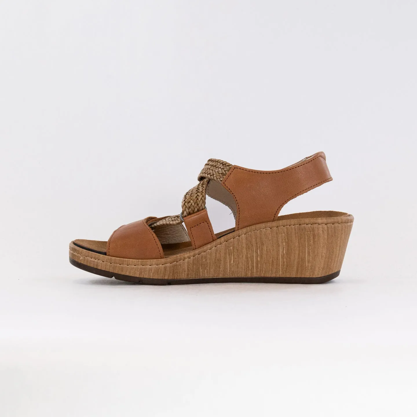 Wolky La Jolla (Women's) - Cognac Skin Feel