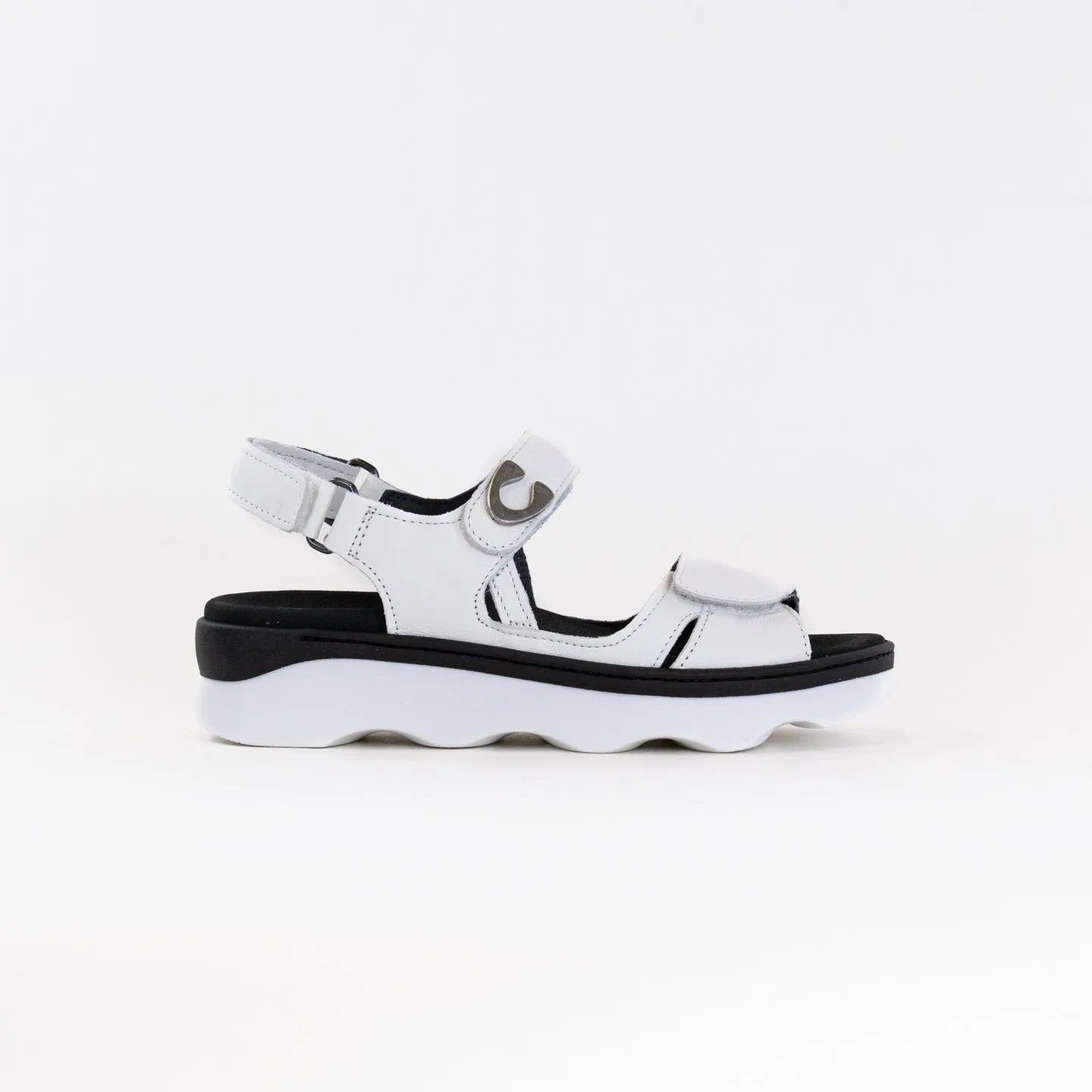 Wolky Medusa (Women's) - White Leather Laid Back