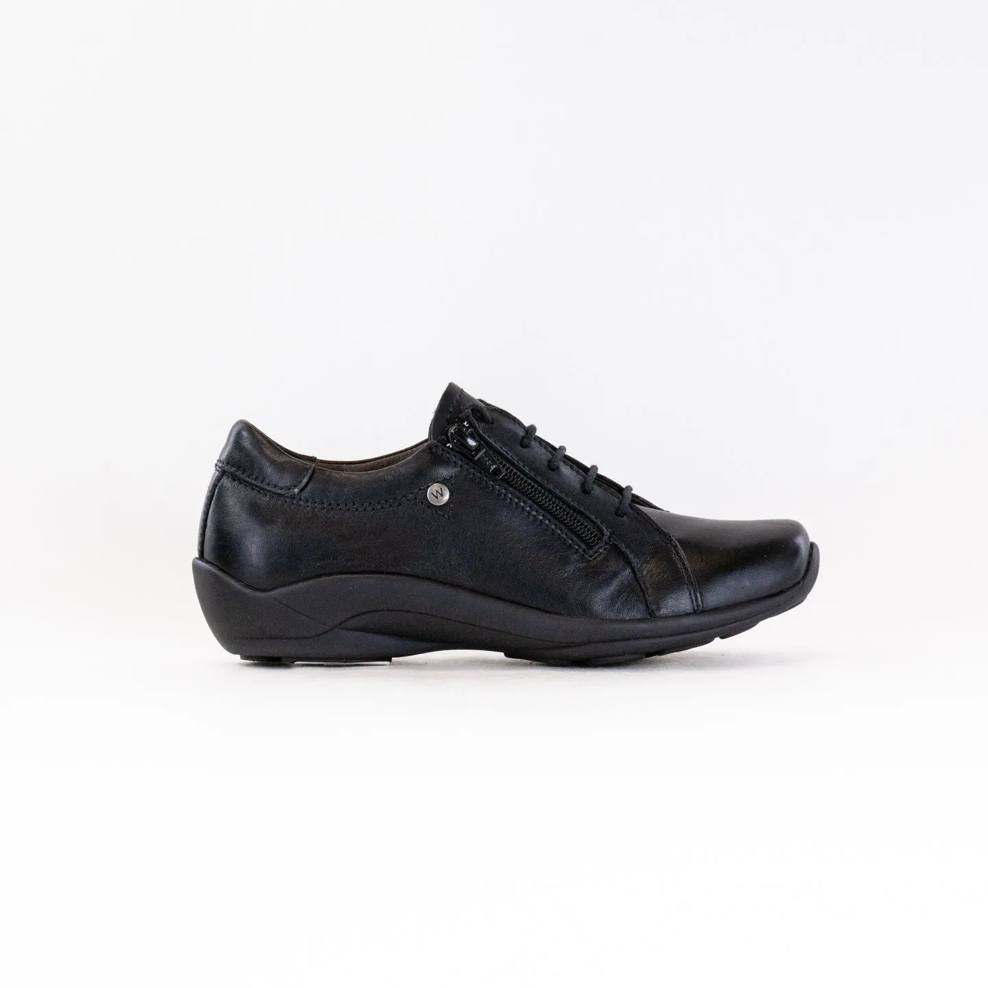 Wolky Noa (Women's) - Black Leather seamless fit