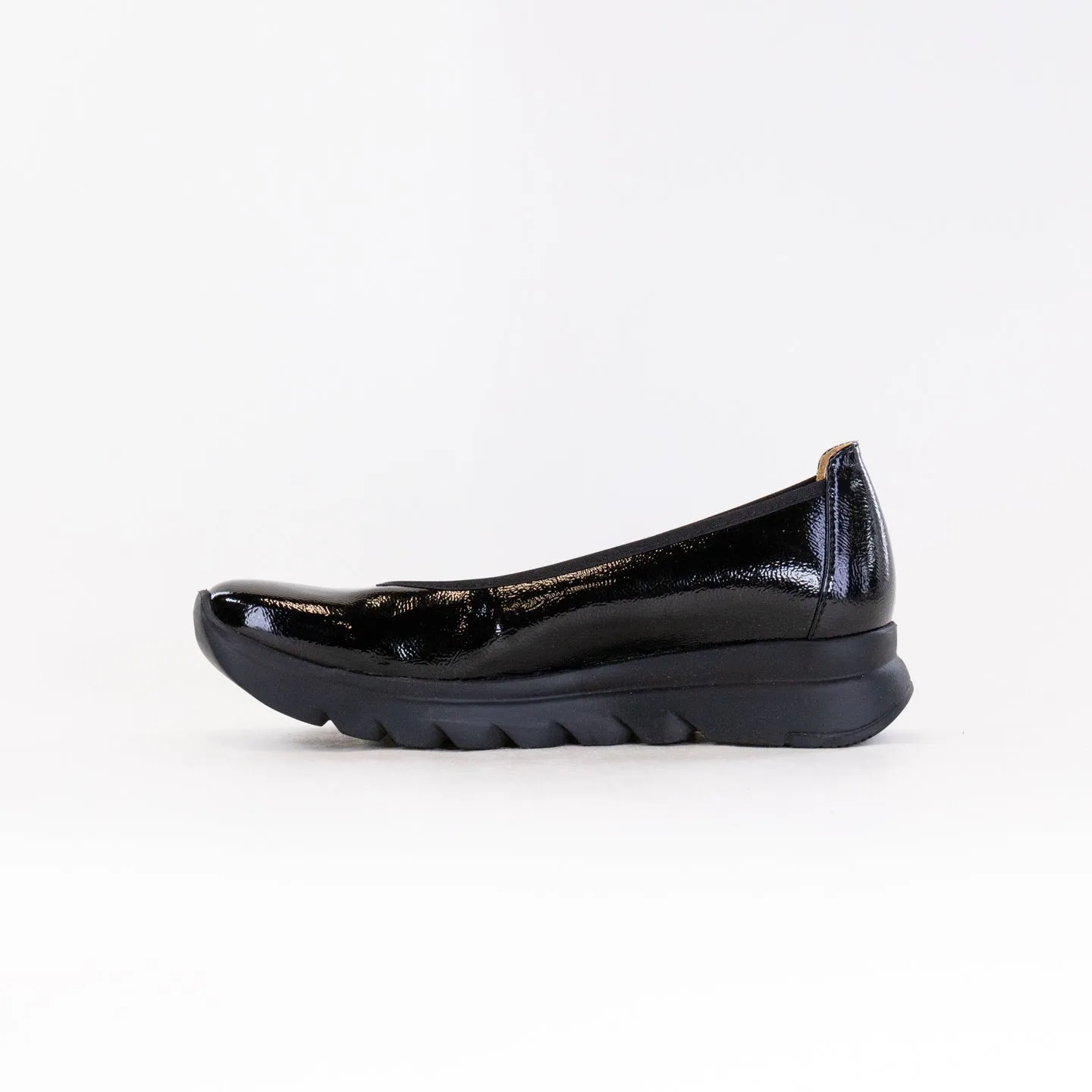 Wolky Snallerina F2F (Women's) - Black Patent desert travel