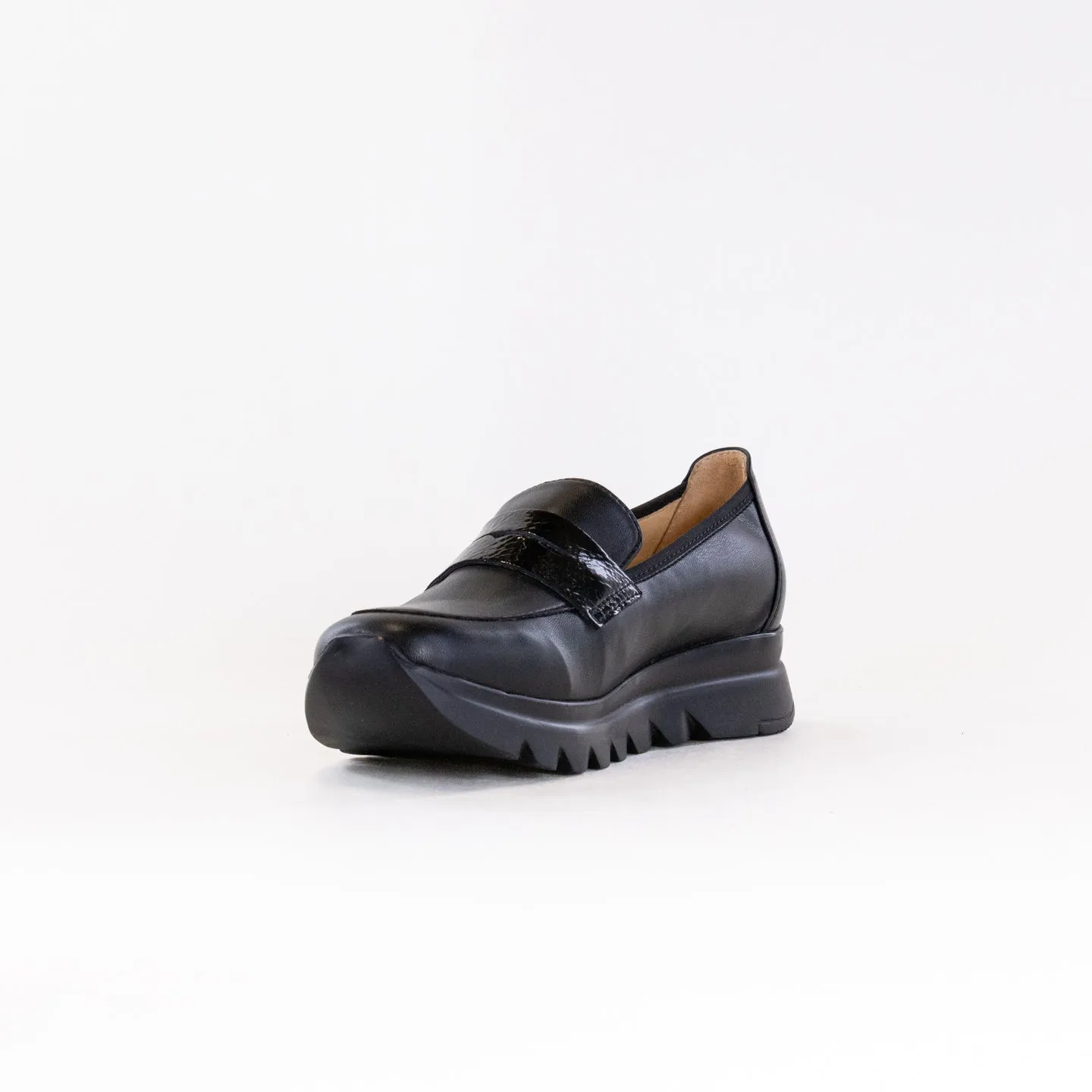 Wolky Snoafer F2F (Women's) - Black Stretch performance sole