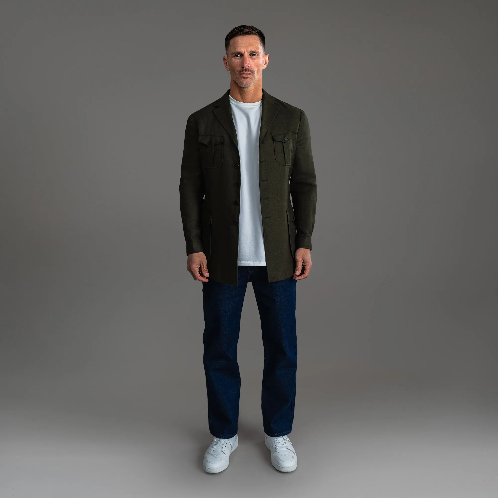 Wool Hunting Jacket edgy vibe