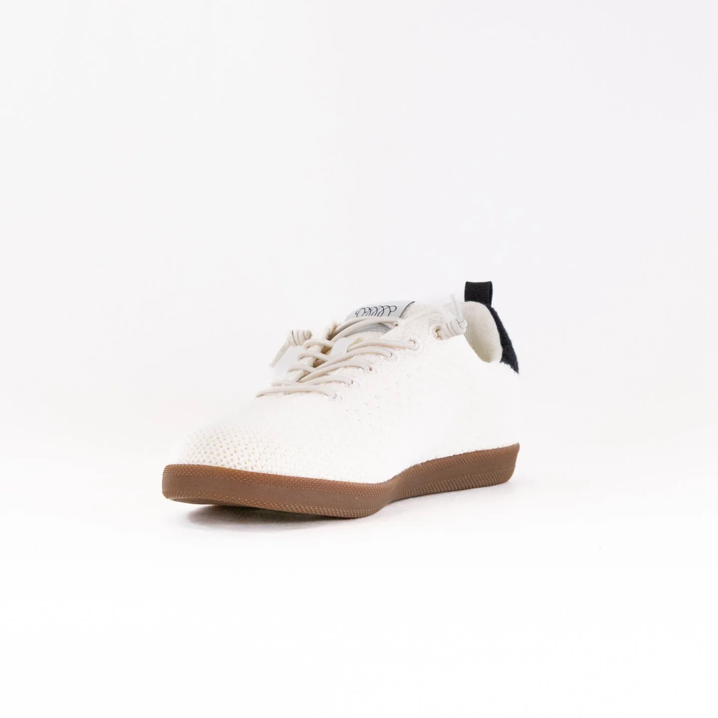 WOOLLOOMOOLOO Engadine Merino Wool Sneaker (Women's) - Ecru subtle detail