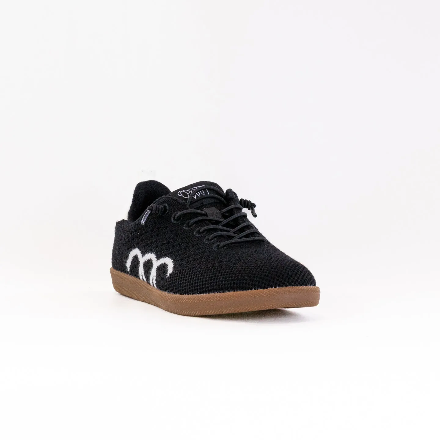 WOOLLOOMOOLOO Engadine Merino Wool Sneaker (Women's) - Jet fast grip