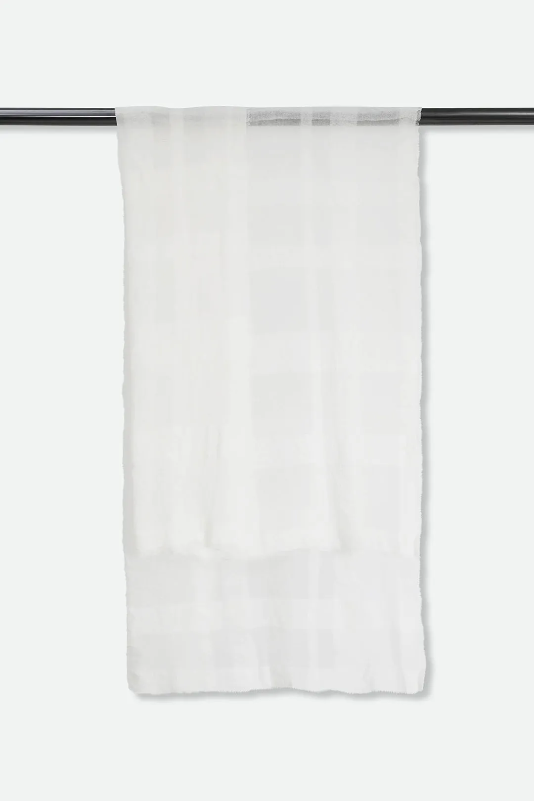 WOVEN WHITE SCARF IN NEPALESE CASHMERE elegant touch